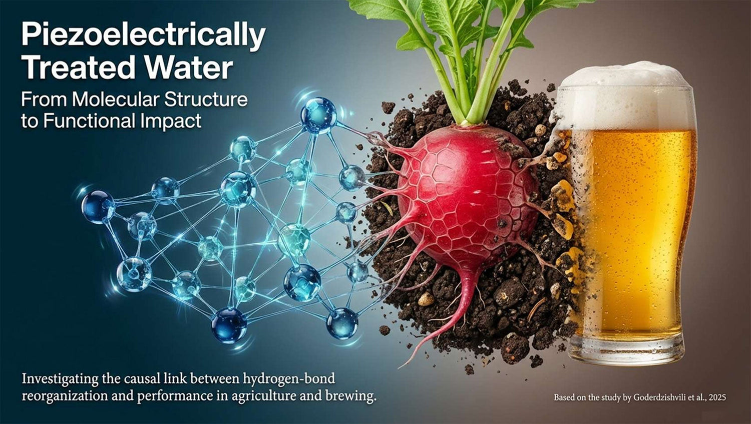Piezoelectrically Treated Water - From Molecular Structure to Functional Impact